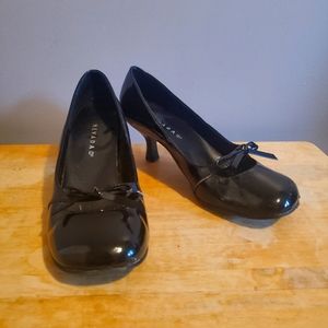 Nevada Black High Heels with Bow